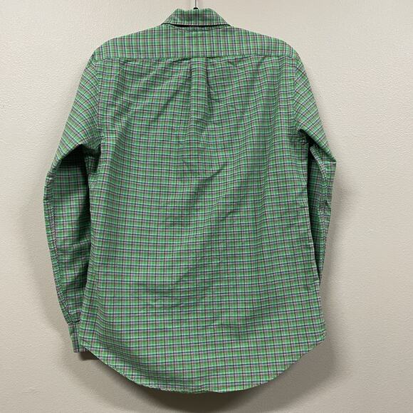Ralph Lauren Polo Men’s Green Plaid Button Up L/S Shirt 100% Cotton Size Small - Picture 5 of 7